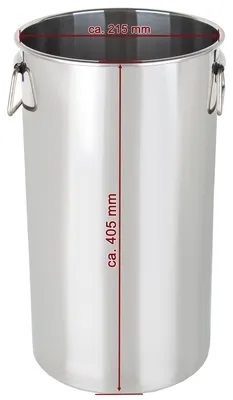 Produktbild von Beeketal Edelstahleimer Eimer versch. Ausführungen, Modell:BEE-14 - 15 Liter Volumen