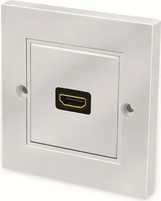 Produktbild von LogiLink AH0017 - HDMI Wanddose mit 1 x Kupplung Buchse/Buchse weiß