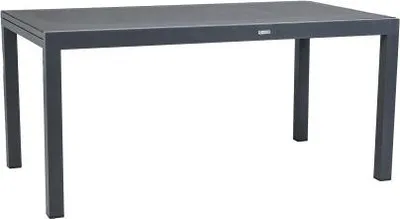 Produktbild von 160-240x90 cm Grenada Ausziehtisch rechteckig Aluminium Glas dunkelgrau