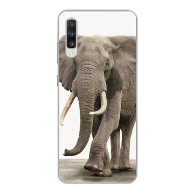 Produktbild von MuchoWow® Handyhülle Schutzhülle Hülle für Samsung Galaxy A70 Elefant - Kinder - Tiere - Mädchen Silikon Softcase Handy Hülle - Schutzhaube