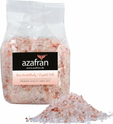 Produktbild von AZAFRAN Rosa Kristallsalz Grob 2-5mm Salz Steinsalz 1kg