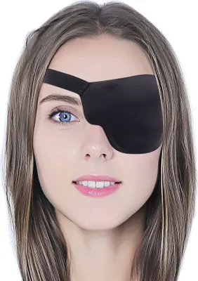 Produktbild von INF Elastische Augenklappe für linkes Auge 3D Schwarz