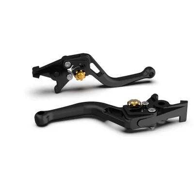 Produktbild von LSL Kupplungshebel BOW L75, kurz, schwarz perlgestrahlt/gold