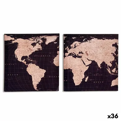 Obrázek produktu pro Plátěná mapa světa 1,5 x 28 x 28 cm (36 kusů)
