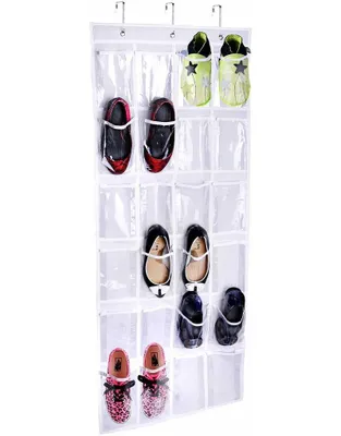 Produktbild von 1 Stück über der Tür hängend Schuh-Organizer, Schuhhalter mit 24 Taschen für Küche, Schlafzimmer, Badezimmer