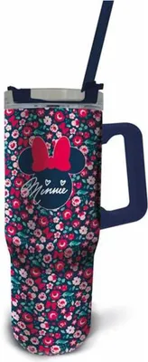 Productafbeelding van Disney Minnie Mouse drinkfles, drinkbeker voor onderweg – 940 ml, met rietje