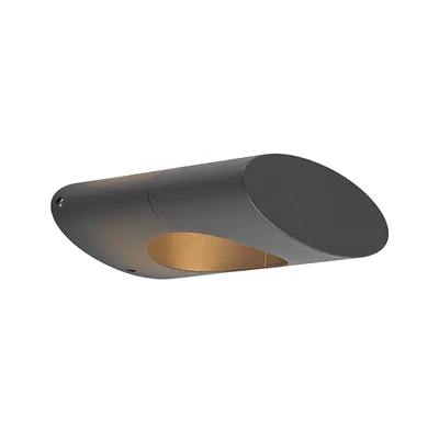 Produktbild von Lucande Forama LED-Außenwandleuchte, dunkelgrau