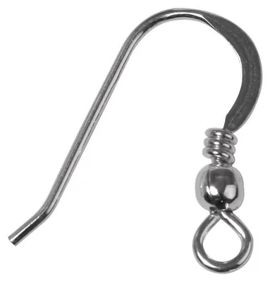 Ohrhaken 925 Sterlingsilber 20 mm 2 Stück silber