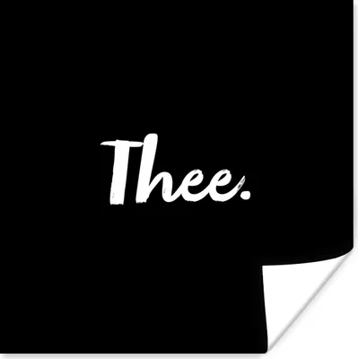 Produktbild von MuchoWow® Poster Zitate - Tee - Getränk - Text 100x100 cm - Babyzimmer