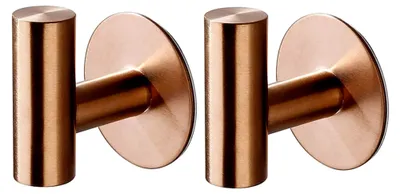 Produktbild von Handtuchhaken ohne Bohren, 2 Stück, SUS 304 Edelstahl, selbstklebend, für Bad, Küche, Büro (Roségold)
