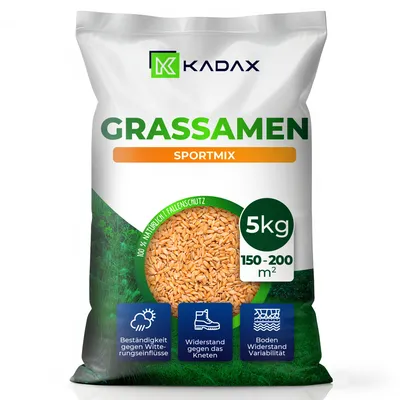 Produktbild von KADAX Gräser "Miramar", Sportrasen, 200 m², 5 kg