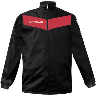 Image de Givova - Veste « Scudo » imperméable pour homme MR78188 (L) (noir/rouge)