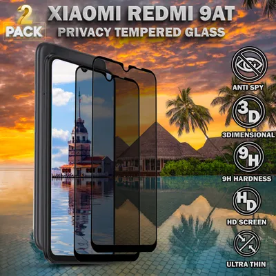 Zdjęcie produktu dla 2-częściowy ochraniacz ekranu do Xiaomi Redmi 9AT - szkło hartowane 9H - Super jakość 3D