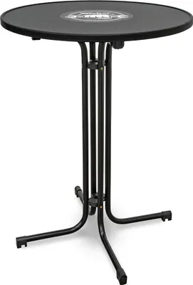 Produktbild von Weber Klappbarer Stehtisch, Ø 80 cm, schwarz, stabil, höhenverstellbare Füße, klappbar Bistrotisch, Gastro, Bar, Klapptisch, Beistelltisch