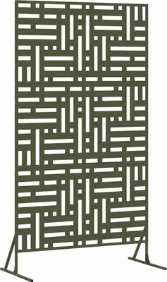 Image de Écran de confidentialité Olive 100 x 50 x 180 cm Acier