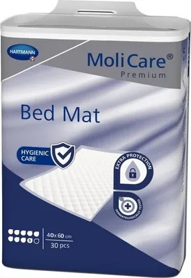 Image de Hartmann Molicare Premium Bed Mat 9 gouttes 40 x 60 cm - 1 paquet de 30 protections