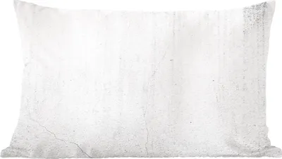 Produktbild von MuchoWow® Zierkissen Sofakissen Wohnzimmer Dekokissen 50x30 cm Beton - Strukturiert - Weiß - Grau - Industriell - Wohnzimmerdekoration - Polster mit Photo