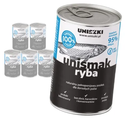 Zdjęcie produktu dla Uniszki Unismak Ryba 6x400g Bezzbożowa Mokra Karma dla Psa