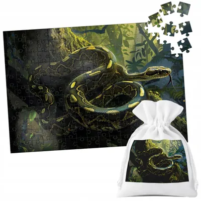 Zdjęcie produktu dla PUZZLE TRADYCYJNE - ZWIERZĘTA WĄŻ - 24 el
