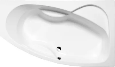 Produktbild von Asymmetrische Badewanne 160 x 95 x 44 cm rechts Acryl MAMBA
