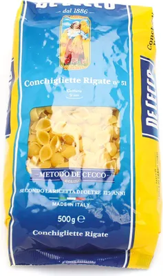 Produktbild von De cecco n.51 conchigliette rigate gr.500 (1000035747)