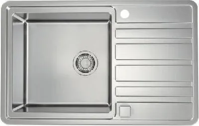 Produktbild von Alveus Rando - Spüle, 790x500 mm, mit Ablaufbedienung, Edelstahl 1131209