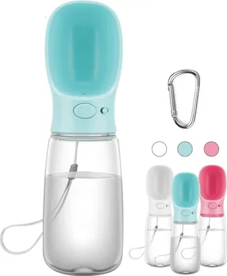 Productafbeelding van Praktische waterfles voor honden - Ideaal voor reizen en wandelingen, 550 ml, lekvrij