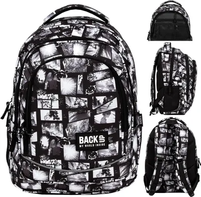 Produktbild von Derform BACKUP Schulrucksack mit drei Fächern, Modell X MANGA COMICS