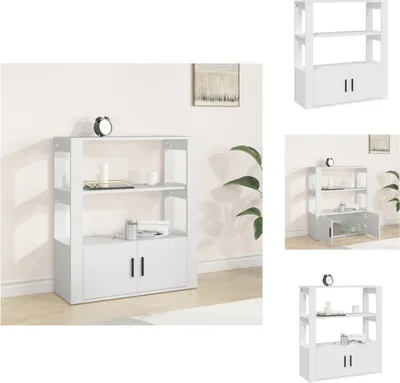 Immagine prodotto di vidaXL Credenza bianca 80x30x90 cm materiale legno - Credenze