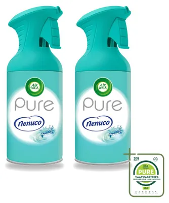 Immagine prodotto di 2 flaconi di spray per ambienti Air Wick Pure Nenuco, capacità 250 ml - confezione grande - 2 pezzi