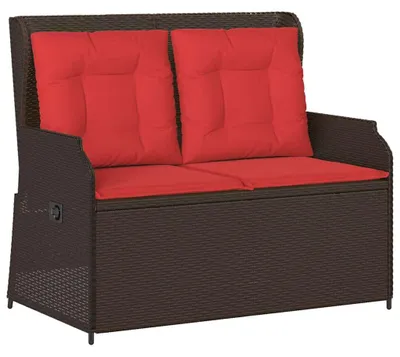 Immagine prodotto di Panchina da giardino VidaXL in polyrattan marrone