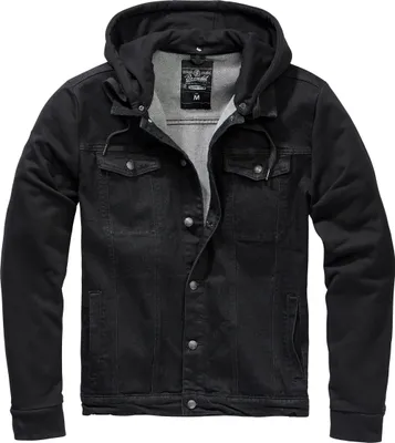 Produktbild von Brandit Cradock Denim Outdoorjacke, Schwarz/Schwarz Größe 5XL