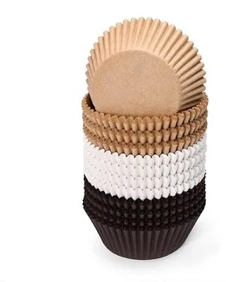 Zdjęcie produktu dla Foremki do muffinek papierowe białe 300 sztuk pieczenie babeczek