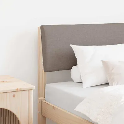 Produktbild von "Schlussverkauf" Gepolstertes Kopfteil 1 pc - Einfach zu reinigen - Taupe 80 cm Massives Kiefernholz C10863