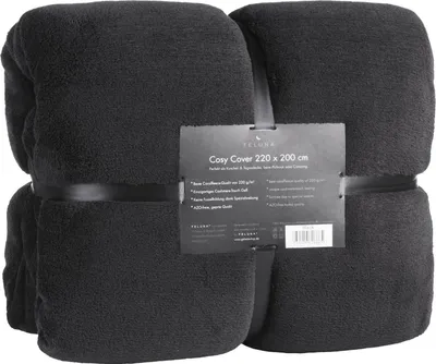 Produktbild von Feluna Kuscheldecke XXL in Schwarz