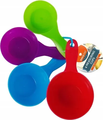 Produktbild von 4x Küchenmesslöffel für Mehl Küchenmessbecher Set in Gramm