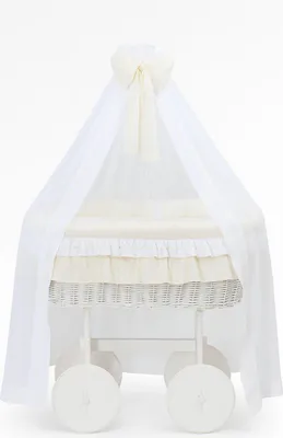 Obrázek produktu pro Dětská kolébka Bellafurn, ratanový koš, přírodní a bezpečná, s prvotřídní matrací a ložním prádlem