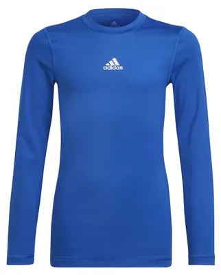 Image de Adidas - T-shirt de compression "Techfit" pour enfants, manches longues, modèle PP2050 (taille 140), couleur bleu