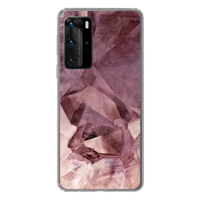 Produktbild von MuchoWow® Handyhülle Schutzhülle Hülle für Huawei P40 Pro Kristalle - Natursteine - Edelsteine und Mineralien Silikon Softcase Handy Hülle - Schutz