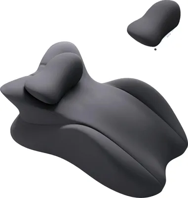 Zdjęcie produktu dla Ergonomiczna poduszka klinowa, wiele pozycji, zdejmowana poszewka, ciemnoszara, 58 x 38 x 23 cm