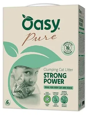 Imagen del producto de OALMPU0600002A Oasy Litters, arena para gatos, fórmula "Pure Strong Power", 6 litros