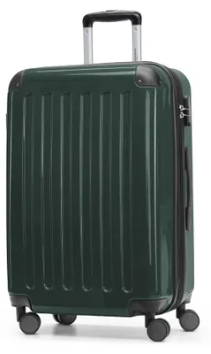 Produktbild von HAUPTSTADTKOFFER - Alex - Hartschalen-Koffer mit Erweiterung Reisekoffer Hardcase Check-In Luggage 15-20 kg, expandable Trolley glossy 65 cm, 74 L,Waldgrün