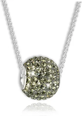 Produktbild von SilberDream Zirkonia Schmuck-Set Kette Bead Silber grau Damen GSS023