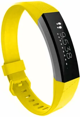 Produktbild von Strap-it® Fitbit Alta / Alta HR Silikonarmband (Gelb) - Große: S/M