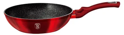 Obrázok produktu pre WOK panvica s mramorovým povrchom 28cm METALLIC LINE BURGUNDY EDITION 19070