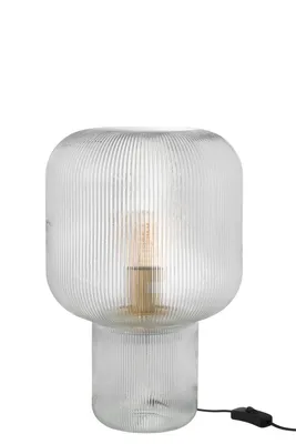Produktbild von J-Line Tischlampe Glas Transparent