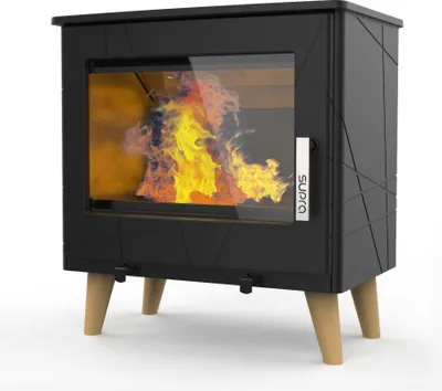 Image de Poêle à bois STINA 7,3KW en fonte - étanche - eco design