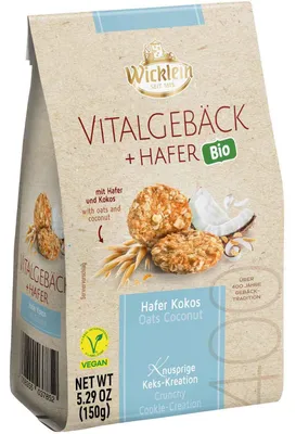Produktbild von Wicklein Vitalgebäck + Hafer Kokos 150g