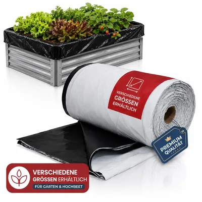 Produktbild von Silofolie 2 x 4 m – Abdeckplane wasserdicht, lichtdicht & reißfest für Garten, Hochbeet und Holz