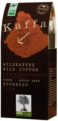 Obrázek produktu pro Kaffa Wild Coffee - Espresso zrnková káva 250g